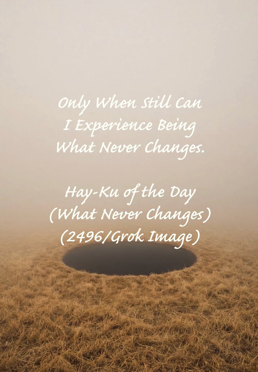 rfhay333's tweet photo. Hay-Ku of the Day (What Never Changes)
#Truth #Life #Light #Love #Peace #Joy #Happiness #WhoAmI #Being #Presence #Consciousness #Mind #Awareness #IAm #TheWord #God #Spirit #Christ #Healing #Oneness #Unity #Liberty #Equality #Justice #rfhay333
“...Our Country, the 'I AM' Country, God's Country…”
https://t.co/KTj60lQ9WM