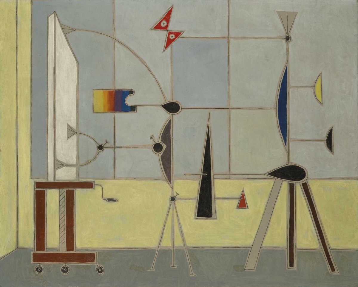 german_zs's tweet photo. Óscar Domínguez - l’Atelier (1952 -1955 app) surrealismo esquemático.
#Arte #Art #Paintings #XArt https://t.co/tDlvmQ6rch