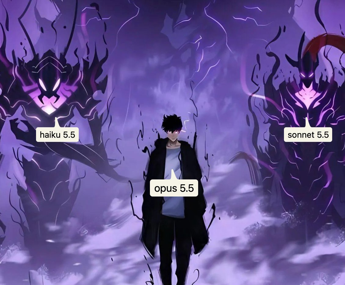 jackfriks's tweet photo. claude opus 5.5 and the squad rolling out: https://t.co/DTJModyMd4