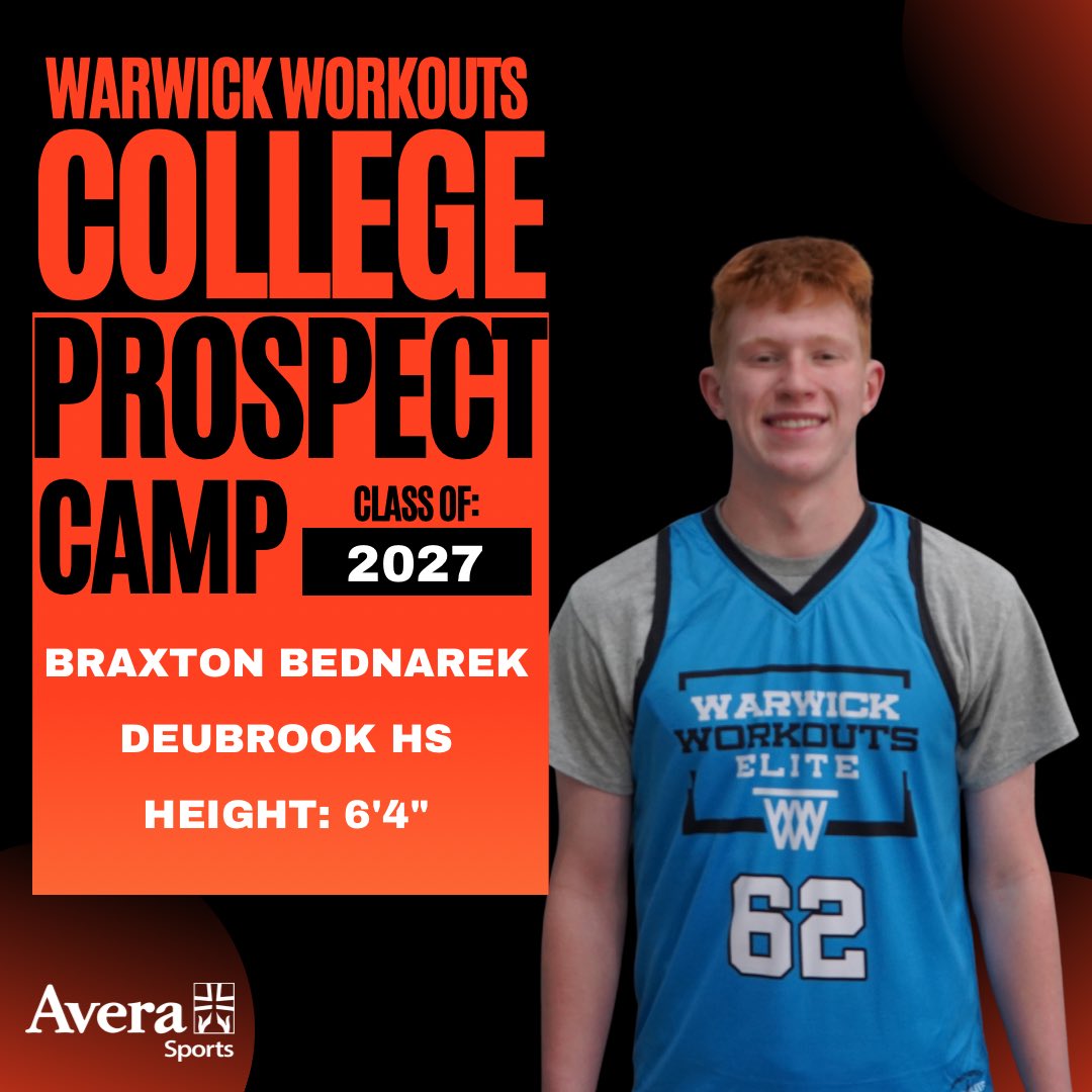 warwickworkouts's tweet photo. 2026 College Prospect Camp: @BednarekBraxton https://t.co/xfeNJMi99h