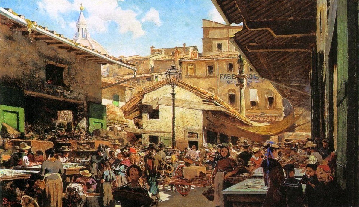 german_zs's tweet photo. Telemaco #Signorini - Mercato Vecchio in Florence (1882-83) realismo, impresionismo
#Arte #Art #Paintings #XArt https://t.co/msFBNDLrmC