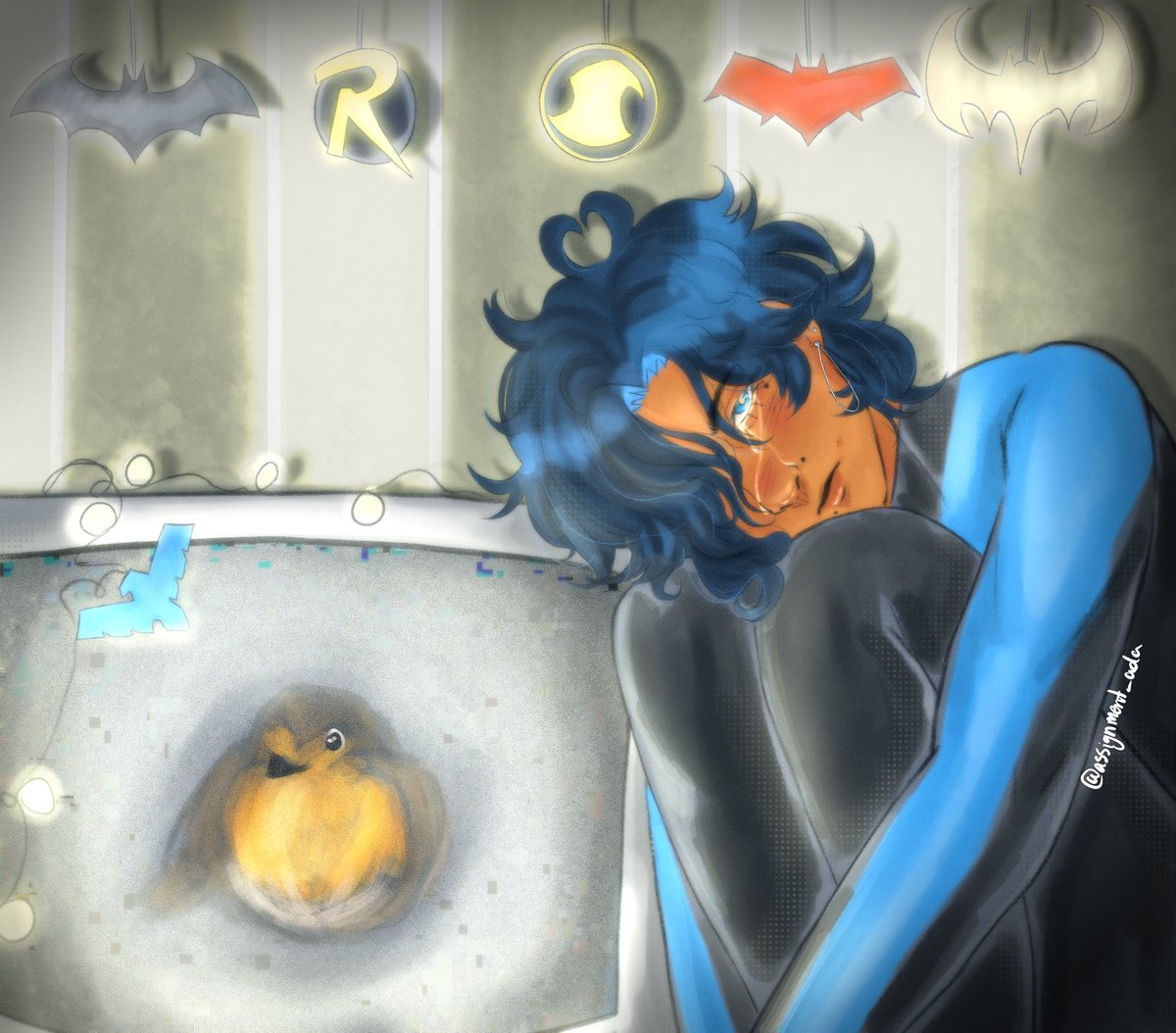 assignment_ada's tweet photo. wow he looks so happy !
#dickgrayson #nightwing https://t.co/Jeh20QvWDs