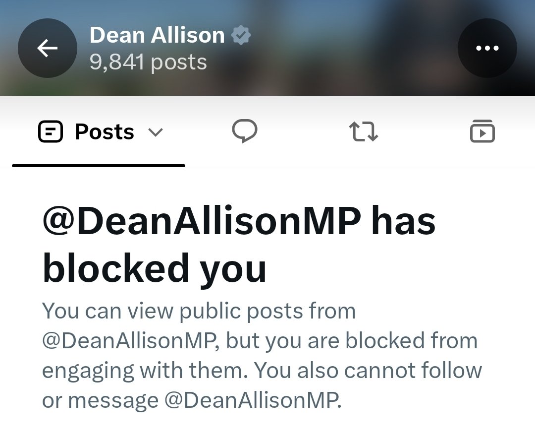 TheSyntheticist's tweet photo. Dean Allison, Member of Parliament has blocked me. Why is my freedom of expression being violated?

@JCCFCanada @cancivlib https://t.co/oXeDvB3gdY