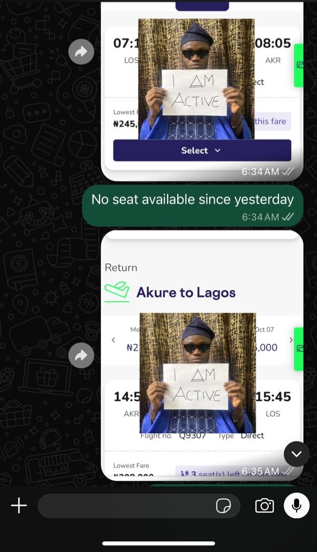 Emmyteelogistic's tweet photo. ✈️🔥 NO SEAT? NO STRESS! When flights are fully booked, Emmytee Logistics keeps searching for the right travel option. From flight search to booking, we make your journey seamless, stress-free, and well-planned. 🌍✈️
📲 08100744153 | 07081789076
#cargo #logistics #delivery https://t.co/aqkjp1EuOn