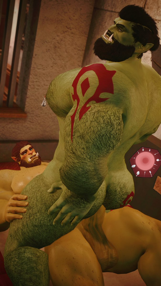 Sylbhar's tweet photo. Orc/Kinktober Day: 7 - Breeding

Seems like @sleepymuu's Orc had a run in with a fellow Greenskin, and they got busy. 

Absolutely delighted to finally get to pose this Hunk 💚 https://t.co/gZrsAICTsc