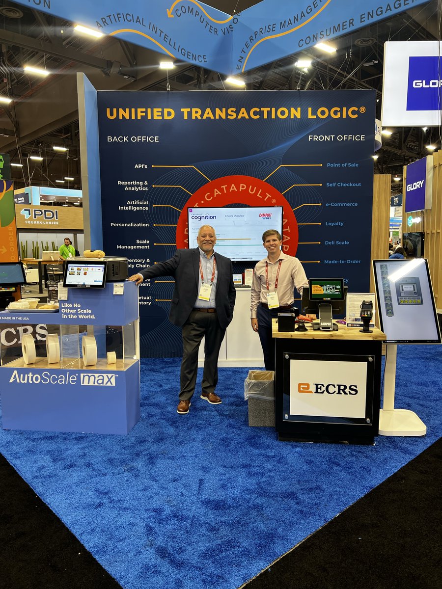 ecrsoftware's tweet photo. What could faster, more connected store operations look like for your business?

Stop by Booth C6249 at NACS to meet our ECRS experts and experience live demos of VisionCheck, QuickCheck, CATAPULT Fuel and AutoScale Max G3.

See how ECRS technology can eliminate operational silos across the store and help your team serve shoppers more efficiently.
#NACS2026 #NACSlasvegas