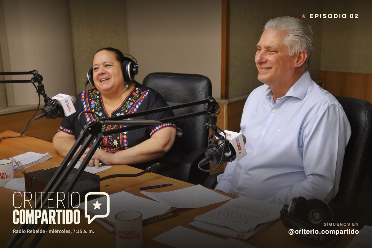 AleydaGinarte's tweet photo. Continúa #CriterioCompartido con la presencia de @DiazCanelB  en Radio Rebelde con nuevos problemas por resolver. Con la participación activa de nuestro pueblo. #CubaVencerá https://t.co/VyIBh64RyN