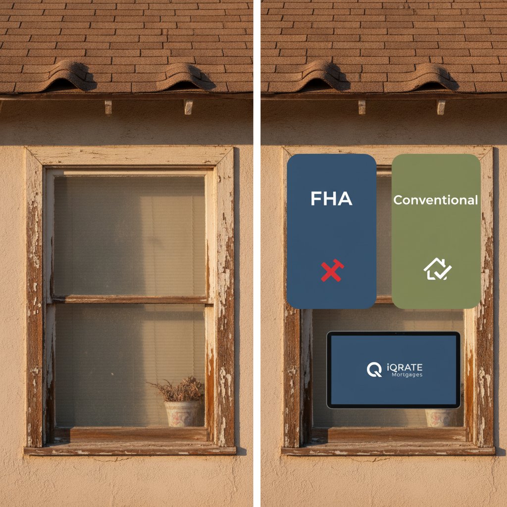 iQRATE_Mortgage's tweet photo. Reno/Sparks older homes: FHA appraisals strict. Conventional flexible.
NMLS# 1862492 Equal Housing Lender.
https://t.co/a7jMVEQbbP
#FHA #Mortgage https://t.co/0sEkj86B1l