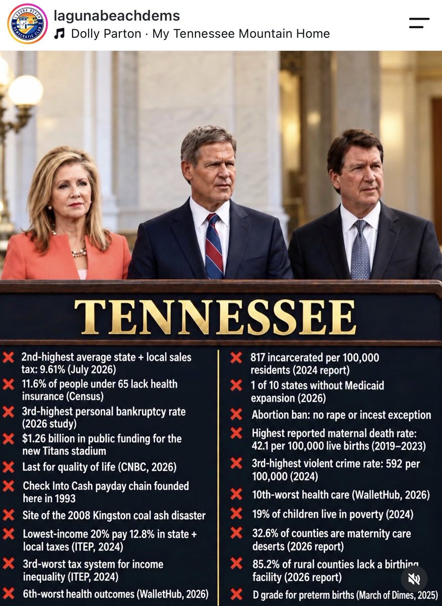 TheTNHoller's tweet photo. 😕 things @GovBillLee @MarshaBlackburn @SenatorHagerty never mention https://t.co/DZyGbgc4Cc