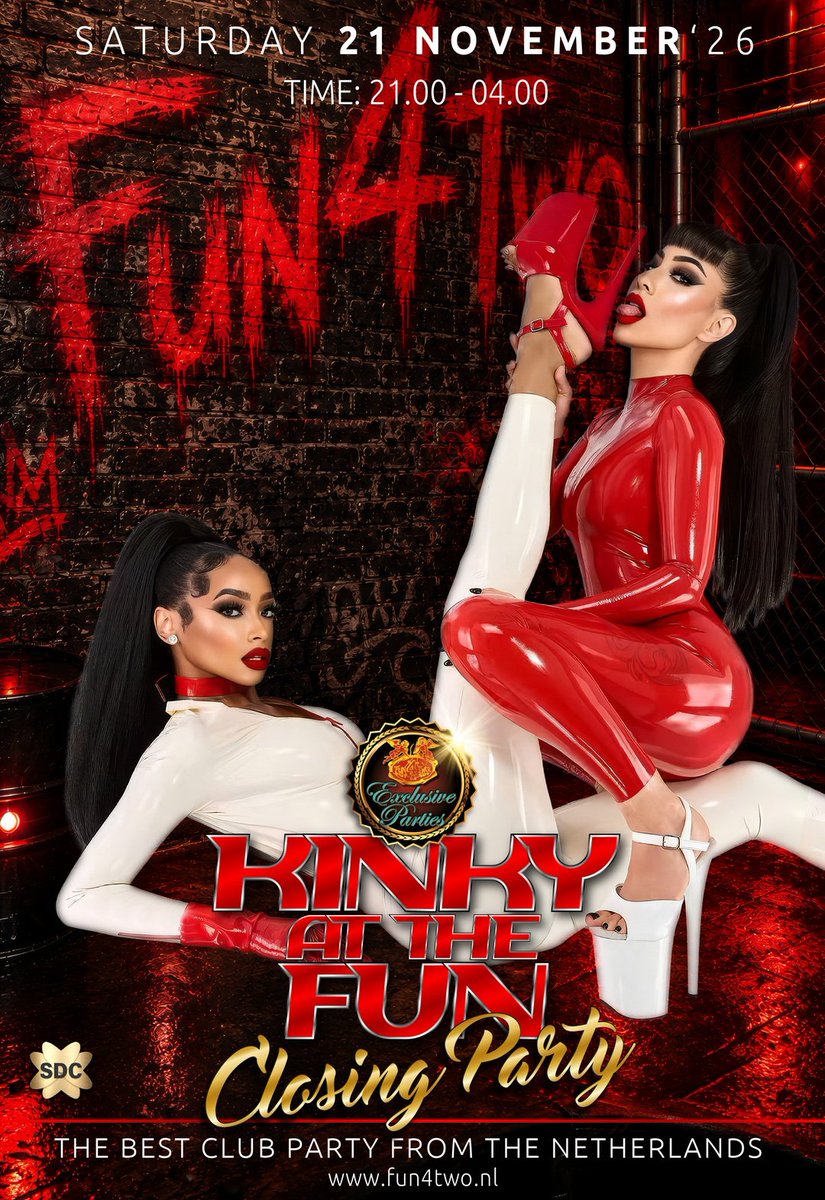 clubfun4two's tweet photo. Fun4Two Special Events.
FUN4TWO PRESENTS:
Upcoming Events!
Meer informatie op https://t.co/UGkndbcon3
Team Fun4Two
#parenclub #swingersclub #programma #tickets #Fun4Two #weekend #party #singleladies #couples https://t.co/VSRGGJVCL4