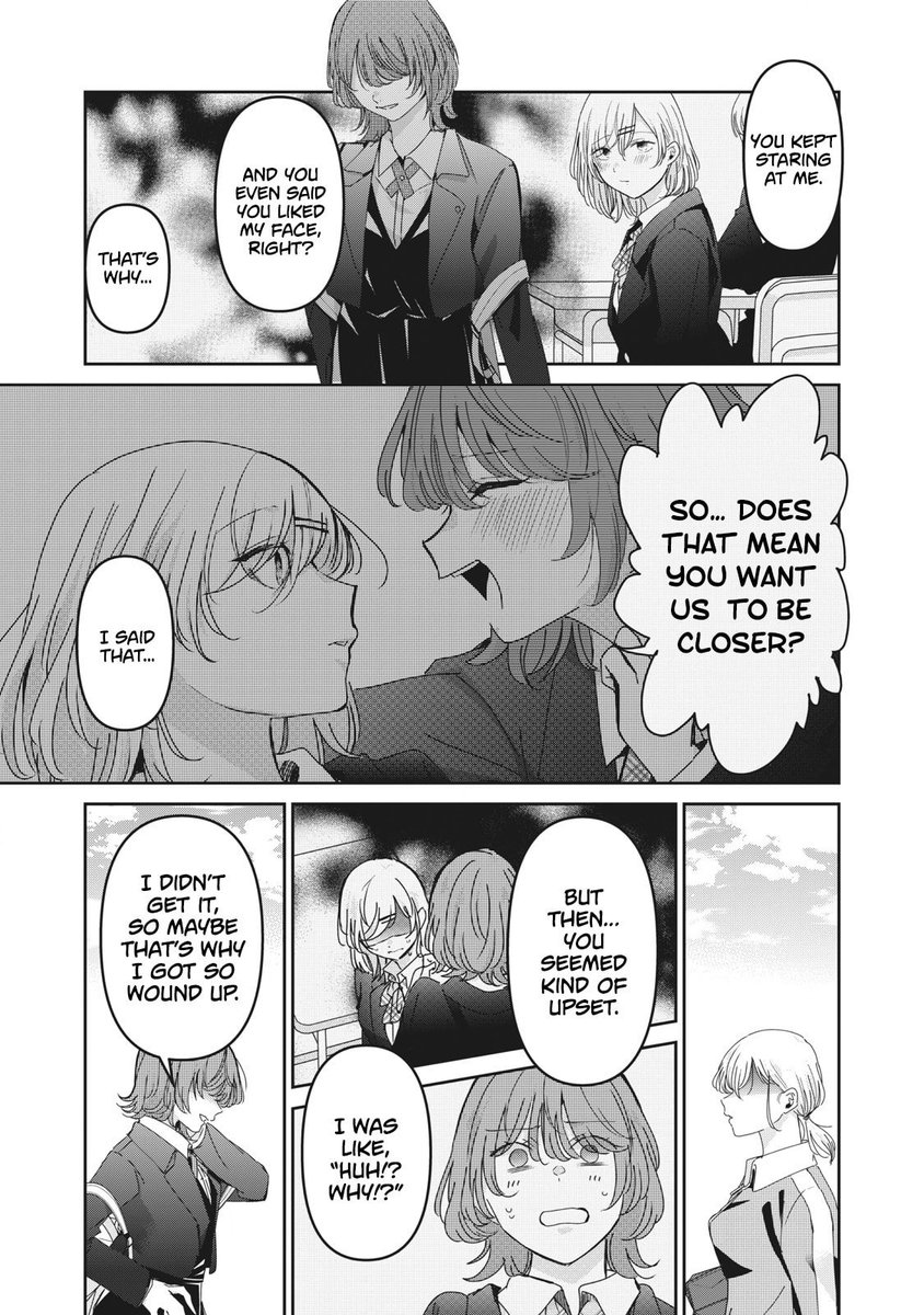 1SerUnicorniano's tweet photo. It's awful how internalized homophobia can completely change your perspective on a situation. Mahiro was never a bad person, and she wasn't even making fun of Saki, but Saki was so convinced that liking women was so wrong that she saw Mahiro in a completely terrifying way https://t.co/OLrZAbdyfV