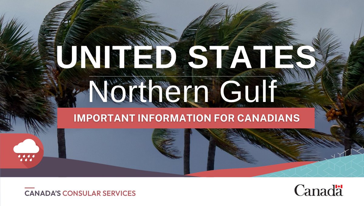 TravelGoC's tweet photo. We are tracking Tropical Storm #Isaias which is expected to make landfall as a hurricane in the #UnitedStates’ northern Gulf coast, between #Mississippi and #Florida. Avoid non-essential travel and read our advice: https://t.co/ut5uNNPtPz https://t.co/ckr2QSN9J4