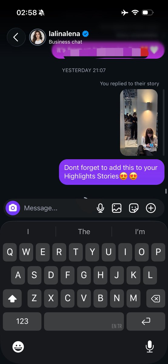 mmiusexual's tweet photo. Lena just added an Insta story to 🧸(Miu) highlights 

I FEEL LIKE IVE BEEN HEARD BY LENA LALINAAA🥹🩵
#Lenamiu https://t.co/rBrsEoDAVg