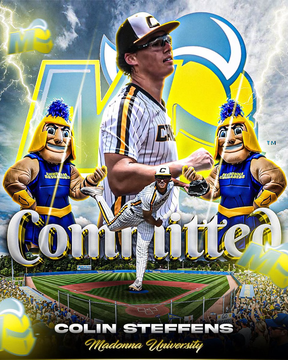 colinsteff0721's tweet photo. Extremely grateful to announce my commitment to Madonna University. I thank God for the opportunities he has given me. I would also like to thank my parents and coaches who have helped me get this far while always believing in me. https://t.co/df7Abo1KBo