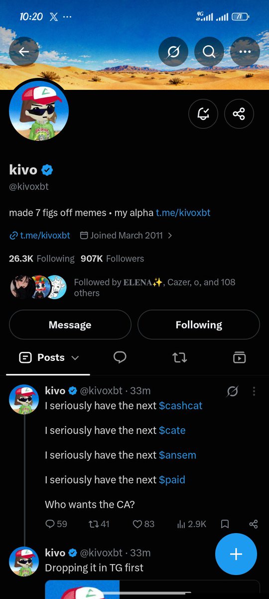 Taylor_Kendi's tweet photo. @JusttDerrick @kivoxbt H78R3kyepaf6w1pttJ8L6NhhY5Q7sEiK8vQx65FvxWUZ

See me Dad https://t.co/kPEOIl3LGZ