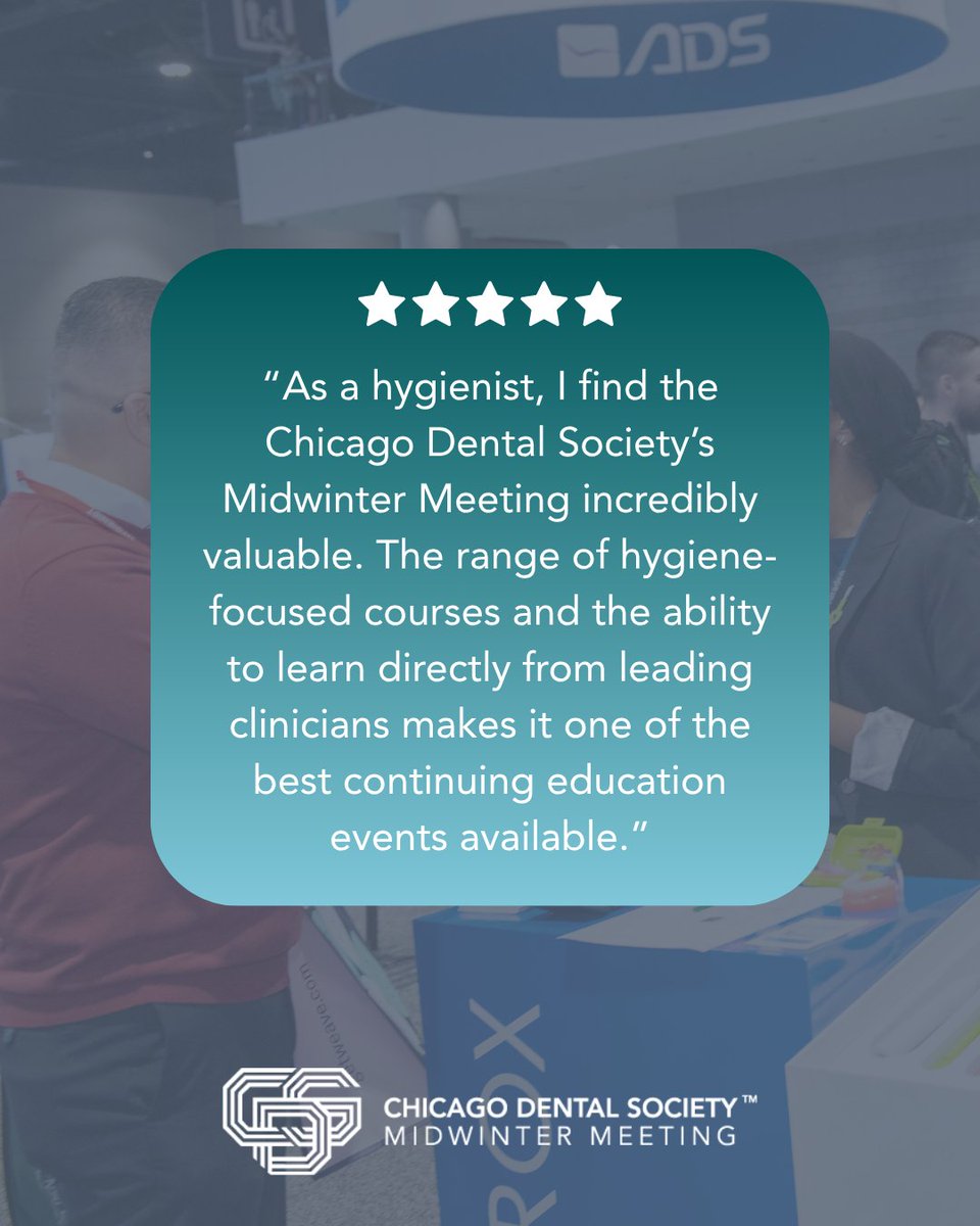 Chicago_Dental's tweet photo. The comments speak for themselves! 💬

The #MidwinterMeeting is THE must-attend event in dentistry, and in 2027, it’s returning even bigger and better. You won’t want to miss it. 🦷🪥

🔗 Visit https://t.co/X68UierKbt for more details. Registration opens on Monday, November 2!

#dentists #dentistry #dentalstudents #hygienists