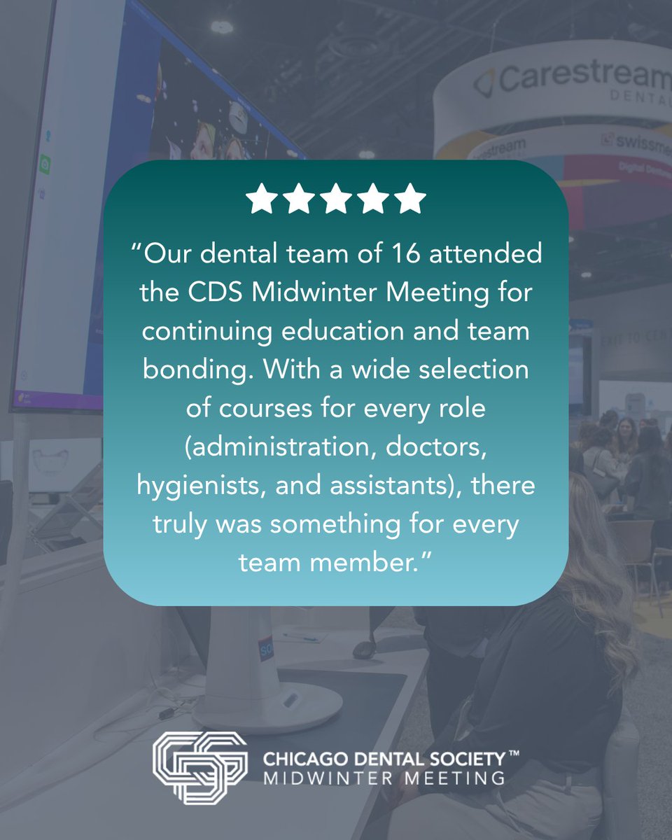 Chicago_Dental's tweet photo. The comments speak for themselves! 💬

The #MidwinterMeeting is THE must-attend event in dentistry, and in 2027, it’s returning even bigger and better. You won’t want to miss it. 🦷🪥

🔗 Visit https://t.co/X68UierKbt for more details. Registration opens on Monday, November 2!

#dentists #dentistry #dentalstudents #hygienists