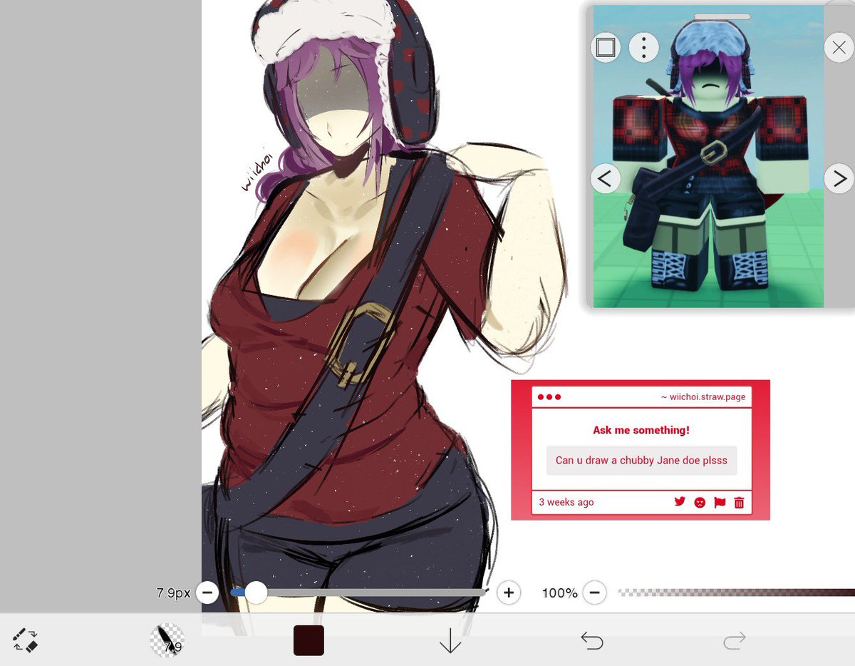 wiichoi's tweet photo. I remember drawing chubby Jane doe in my school book https://t.co/xoU9dfxHvy