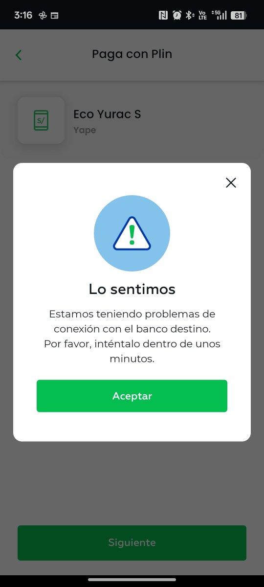 javichoicho's tweet photo. @interbank Trato de hacer un pago por Plin a yape y aparece esto.
Ya reinicié el teléfono, y sale lo mismo.
Este app es una porquería, muchas veces me ha pasado lo mismo. https://t.co/A4yqPtCuCw