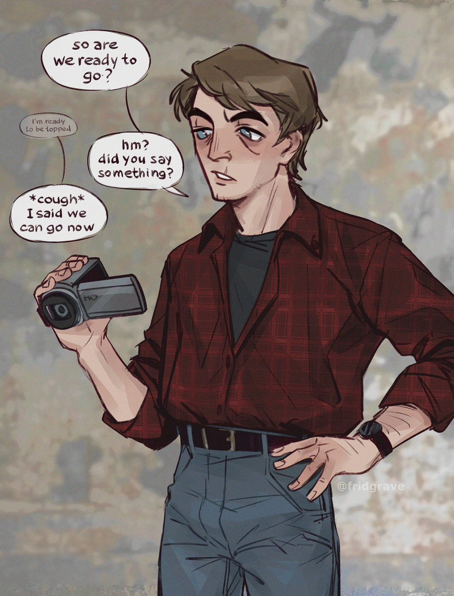 _fridgrave's tweet photo. while jay's normal wardrobe looks like something from a dumpster and has negative aura, every time he borrows tim's stuff he remembers that he's gay and can serve https://t.co/nMW4tRLAde