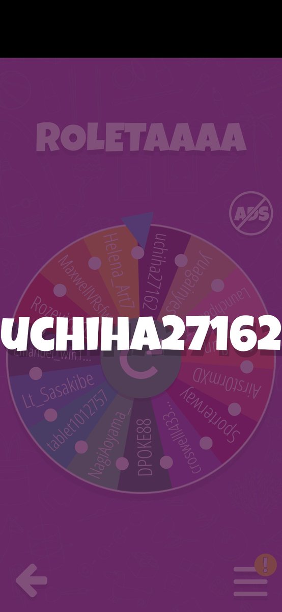 Ginnrec's tweet photo. The roulette wheel spun and the winners were out.
@Sporterway
@far_flun
@uchiha27162
@Lt_Sasakibe 
@croswelll43370 
If you haven't won yet, don't worry, follow my profiles because I'll be doing more of these interactions throughout this month. https://t.co/FSU0n7sIn2