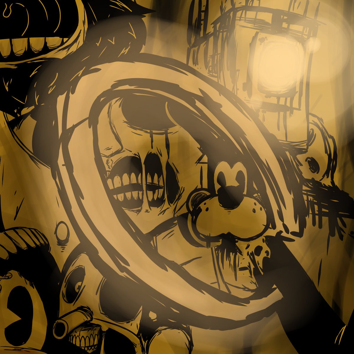 Bulkydust's tweet photo. Is it too late to say happy birthday Bendy and the Ink Machine Chapter Three: Raise and Fall...? https://t.co/jWIrtOPJUA