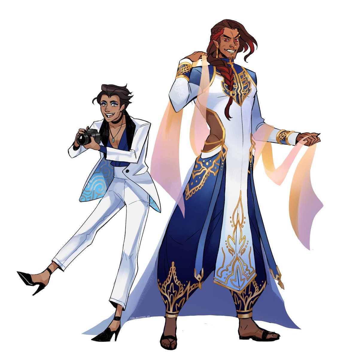 necromosss's tweet photo. My mens fashion design tip is:
To remove whatever construct of femme/masc you have in your mind and let your characters wear whatever. Like literally. Break those gender boxes mindset and you're good. Be free. https://t.co/JOjvmF8gjS