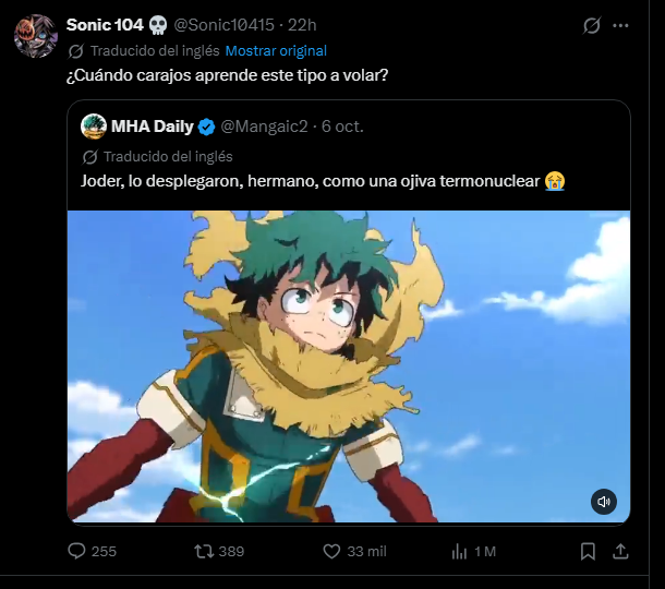 El_Luiskis's tweet photo. 33k likes tiene esto, la gente ve anime a x2 y de reojo. https://t.co/X3miUxZ39S