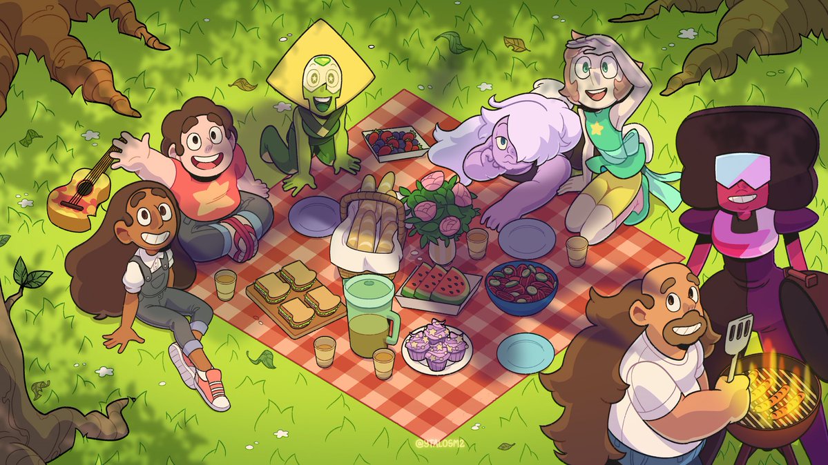 YtaloSM2's tweet photo. picnic together #stevenuniverse #fanart https://t.co/LyJn4QoE0b