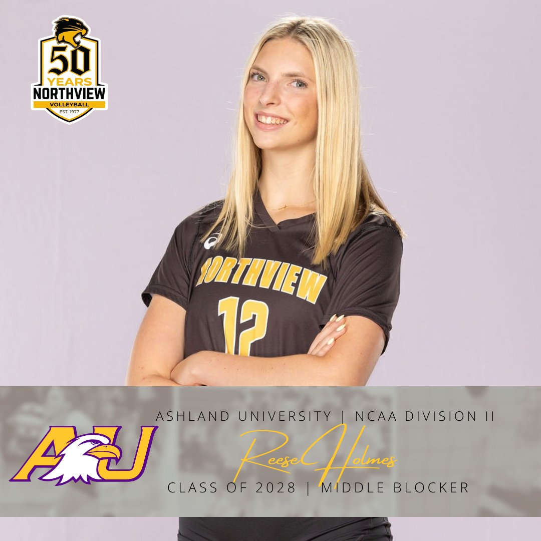 NVHSVBALL's tweet photo. ๐๐ธ๐ท๐ฐ๐ป๐ช๐ฝ๐พ๐ต๐ช๐ฝ๐ฒ๐ธ๐ท๐ผ to junior middle blocker, Reese Holmes on her commitment to Ashland University. Ashland is a Division II institution located in Ashland, Ohio and competes in the Great Midwest Athletic Conference.
#GoCats #PointNorthview #NVVB #Numbers ๐ผ๐ https://t.co/DniE3oONjj