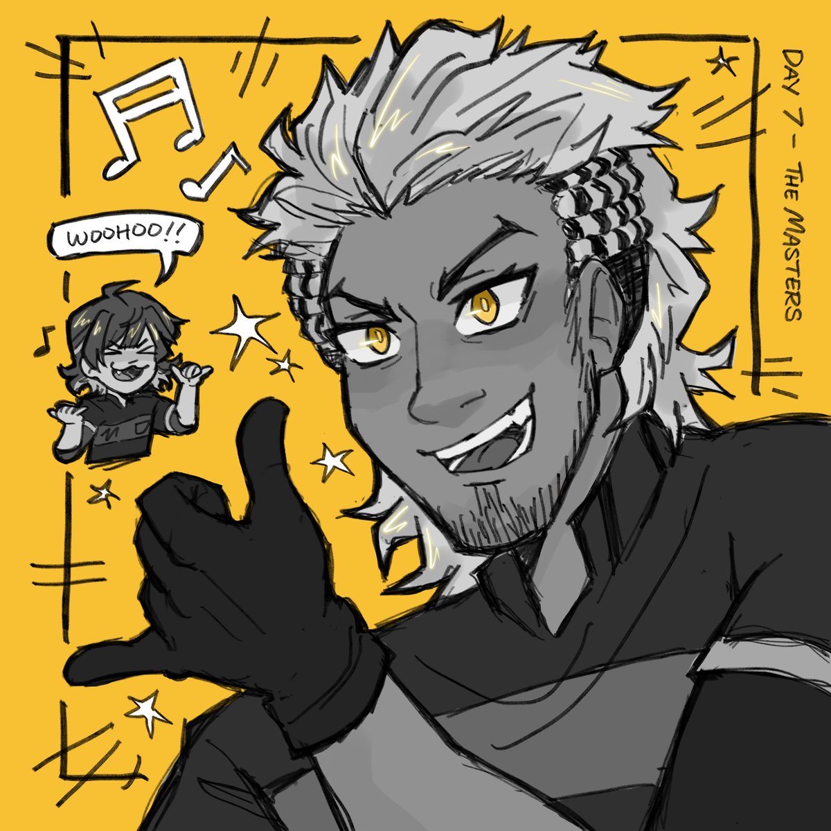 virgosCringe's tweet photo. day 7 of #bllktober2026 - the masters 🕺
love u lavinho but i did Nawt feel like drawing ur lil glasses https://t.co/GwDgyZlmoL