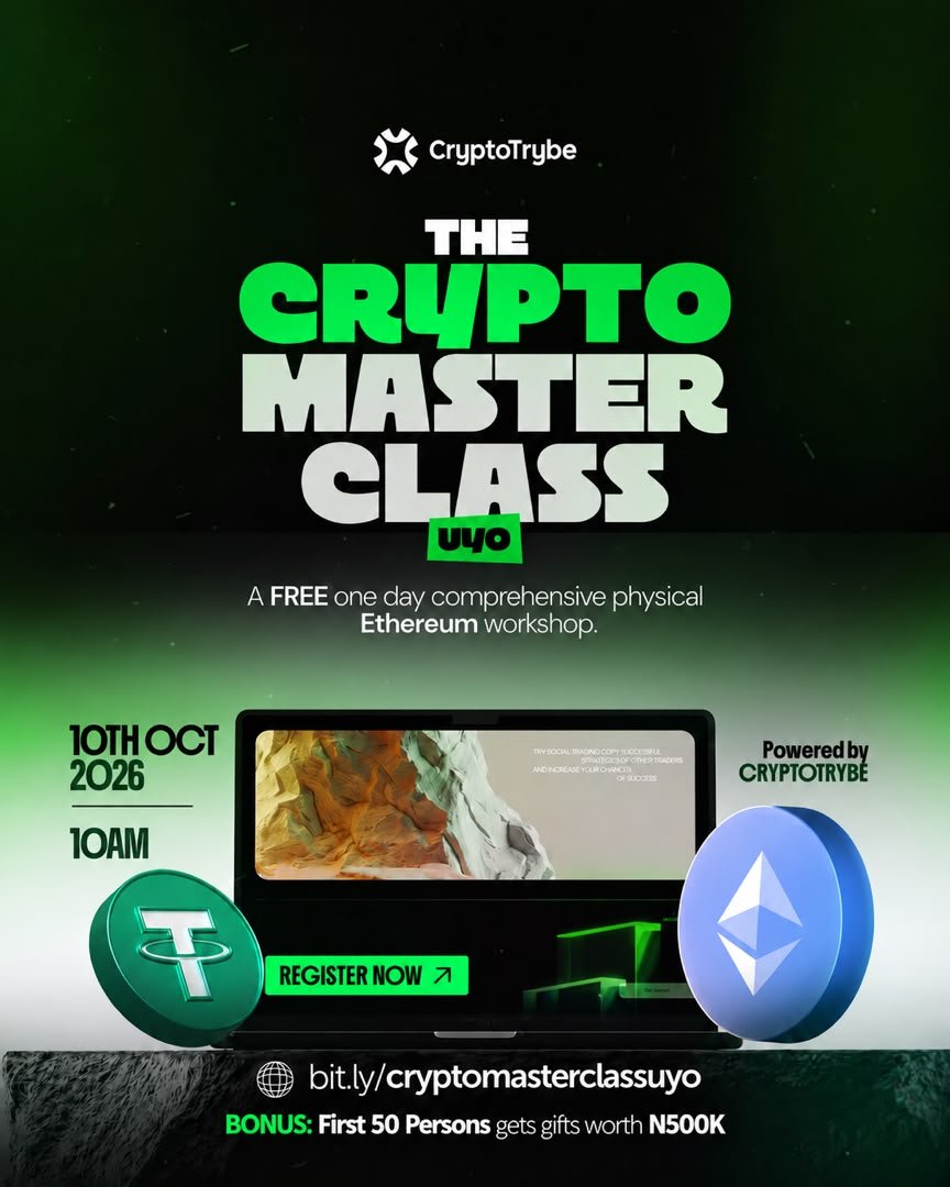 teepfinance's tweet photo. FREE Ethereum workshop in Uyo. 10th Oct, 10AM. In person. First 50 people get gifts worth ₦500K. Register: https://t.co/OYo1pjvSeD. RT so Uyo sees this 🔁

#crypto #cryptomasterclass #uyo #ethereum https://t.co/gap1BSAgud