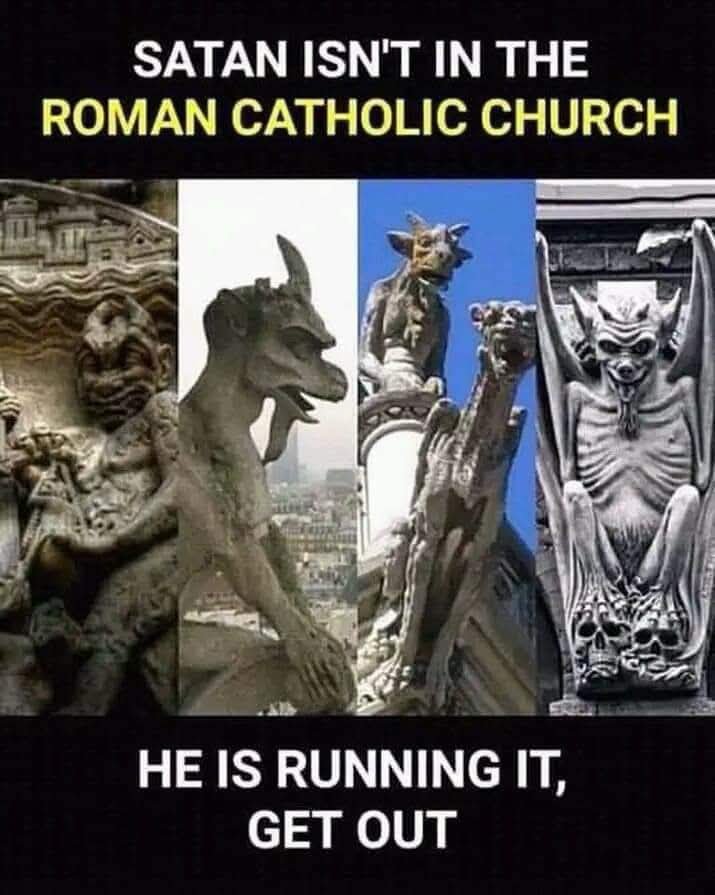 ElohimSaves's tweet photo. #Catholics #RomanCatholic #Heretics #Pretenders #notsaved https://t.co/ehy37YG533