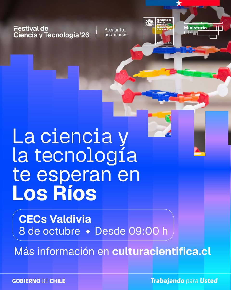 MilenioBASE's tweet photo. Valdivia📍❄️ ¿Hay pirámides en la Antártica? ¿Los osos polares habitan el continente blanco? 🐻‍❄️Resuelve tus dudas en la charla de la Dra. Julia Saravia @MilenioBASE @ApecsChile 

🗓️8 octubre 2026 | @CECs_cl 
⏰12:45 horas https://t.co/B4ixzWLcz3