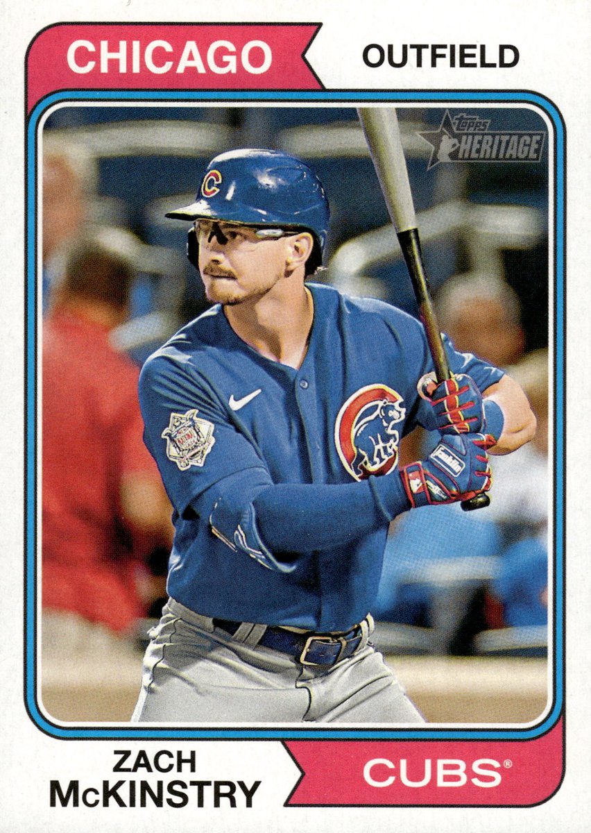 GameDatedCubs's tweet photo. If there's a 2027 season, there are 169 days until Cubs Opening Day on March 25th.

Here is one of several cards #169 from my Cubs collection:

2023 Topps Heritage - #169 Zach McKinstry

A Cubs short timer, this card (and its parallels) are McKinstry's only Topps card with the Cubs. He has a Panini National Treasures card that is credited as Cubs but is clearly a Dodgers uniform.

The photo for this card was taken on September 13, 2022 at Citi Field against the Mets. I wouldn't look up the box score if I were you but let's just say Golden Sombrero🤐

📸- Adam Hunger