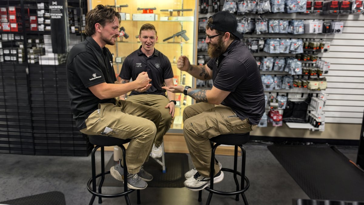 FuquayGun's tweet photo. Settling the important shop decisions the old-fashioned way. 🪨📄✂️ Never a dull moment with the guys!👊✋✌️
(919) 552-4945 - Give the guys a call!
info@fuquaygun.com - Send us an email!
#FuquayGun #FG #ShopLocalFuquay #2A #Work #Conky https://t.co/nkjlDu9N5w