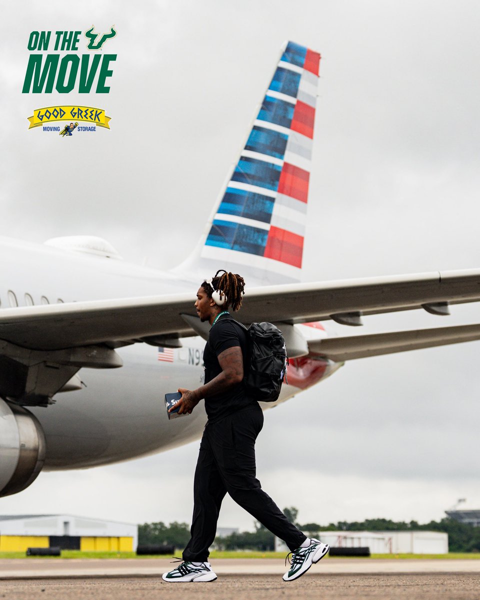 USFFootball's tweet photo. San Antonio bound 🛫 https://t.co/JFwtS7G0cr