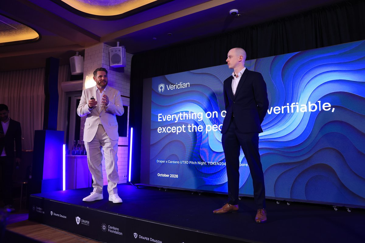 Cardano_CF's tweet photo. Singapore, 57 floors up.

Thank you to the founders who pitched, the investors who listened and everyone who joined us at Rooftop UTXO Pitch Night with @DraperDragon.

Great to see investors show up for Cardano, Bitcoin and the wider UTXO ecosystem, all on one stage.