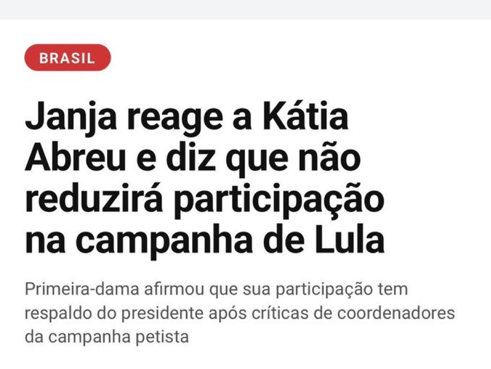 Maxcardoso's tweet photo. Todo apoio a Janja, continue falando.
Na verdade, fale mais. https://t.co/87G3x14UK2