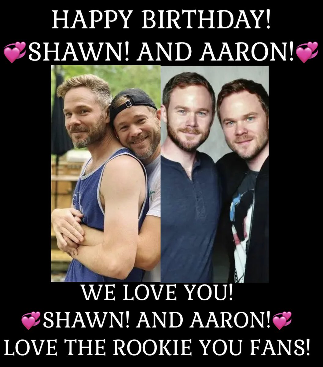 TheROOKIEFiesta's tweet photo. 🎉✨HAPPY BIRTHDAY!✨🎉
🤎👑@ShawnRAshmore 👑🤎
🌕👑@AaronRAshmore 👑🌕
✨WISHING BOTH✨
🎂GOOD HEALTH,GOOD JOY🎂
🎊&amp; MANY BLESSINGS 🎊
🥂IN THE YEAR AHEAD🥂
#ShawnAshmore #WesleyEvers 
#AaronAshmore 
#BirthdayLoveForShawnAshmore
#BirthdayLoveForAaronAshmore
🎉🥂👑✨🎂✨👑🥂🎉 https://t.co/ez2005mBmV