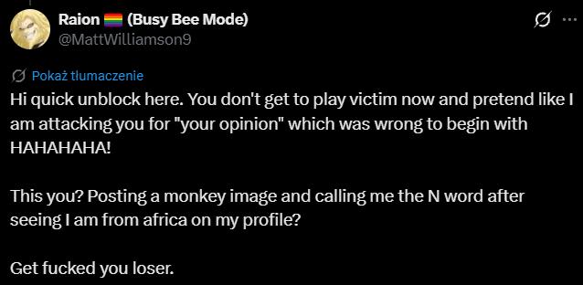 skiskiskisa's tweet photo. what a loser, reply and automatically block, u want me so bad, don't you? u can't stand the truth that you r slured on me and then i n slured on you? ofc you can attack others for having different opinions but after you attack someone, people bite back, u know? https://t.co/JhJTLmj45m