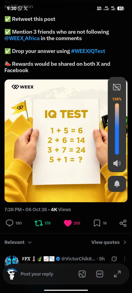 Phunshol124's tweet photo. @WEEX_Africa Answer: 30

7503445616

@BeedroidX @Phunshol011 @Husmanweb3 
#WEEXIQTest https://t.co/tGxOGrKD2F