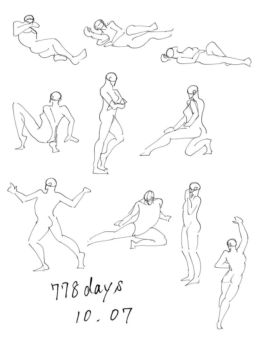 nekoyoshi_fox's tweet photo. 30秒ドローイング(778日目)
#posemaniacs @posemaniacsより
#日々描く  #イラスト練習中 https://t.co/7UW1ZImrXT