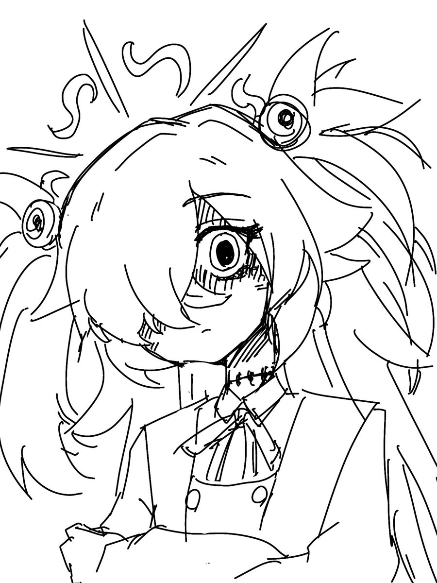 Veku3939's tweet photo. オカルト研究部過去絵
当時イベント未読だったから｢これで合ってる…？｣って気持ちで描いてた。 https://t.co/nsrwBA9UhT