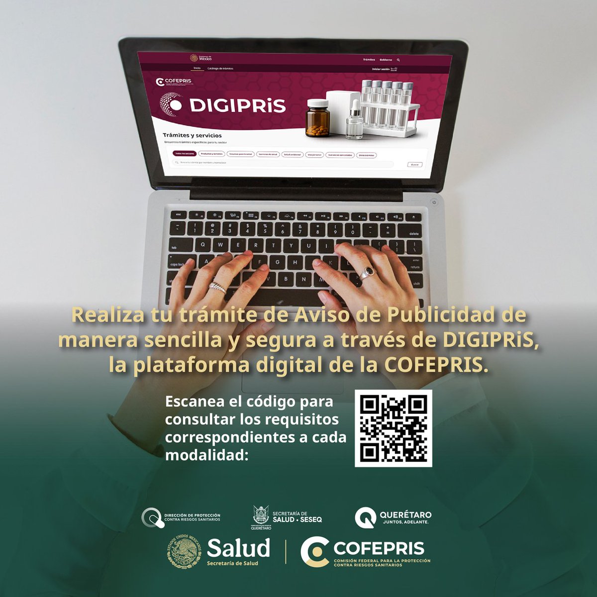 DPCRS_Qro's tweet photo. ¿Vas a #publicitar un producto o servicio? Recuerda que este trámite de #AvisodePublicidad es totalmente gratuito.
Ingresa a: https://t.co/GFZH8D5wM0
#DPCRS_QroInforma https://t.co/QLrwaoWpEo