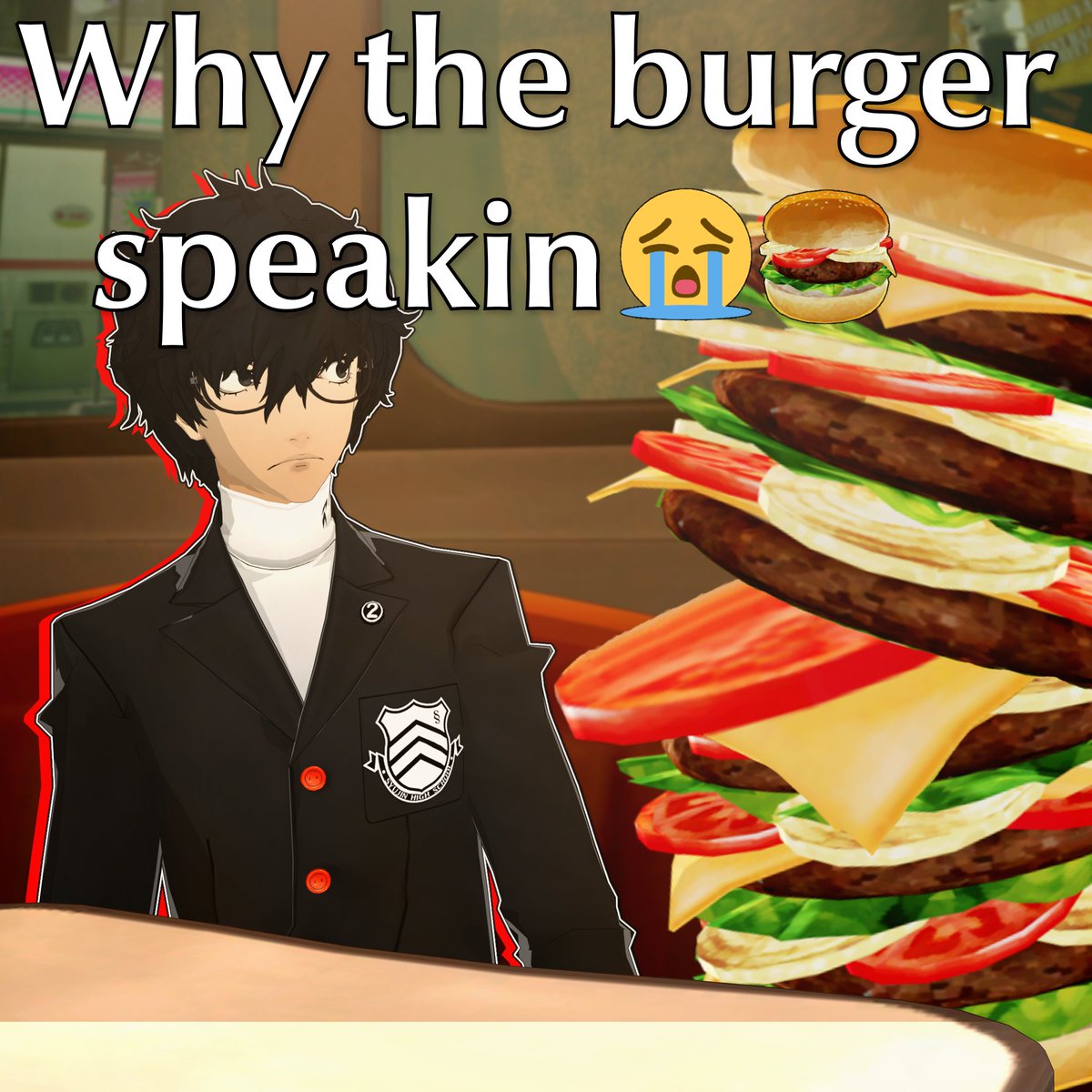 itsqueazy's tweet photo. what Joker starts seeing as I go in for my 5th trip of the Big Bang Burger challenge of the week https://t.co/wuJNsCZZga