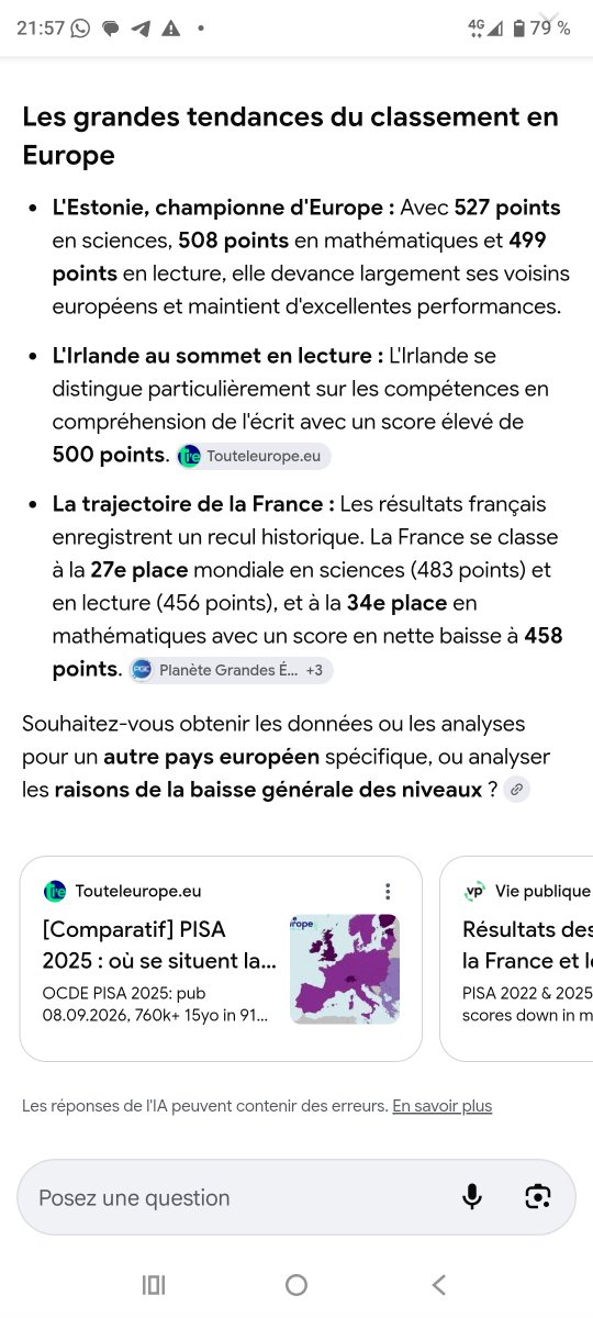 JeanPierre41627's tweet photo. Les élèves français ont le plus d'heures d'enseignement et sont aussi parmi,sinon les plus mauvais.
Bien sûr ,
Nos Enseignants sont inférieurs et mal payés.
Nos méthodes et le Ministère sont loin derrière 
Nos locaux sont plus chauds l'été https://t.co/B6mdD1eOXp