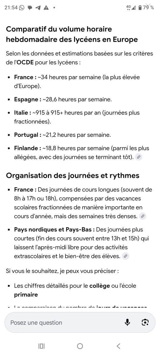 JeanPierre41627's tweet photo. Les élèves français ont le plus d'heures d'enseignement et sont aussi parmi,sinon les plus mauvais.
Bien sûr ,
Nos Enseignants sont inférieurs et mal payés.
Nos méthodes et le Ministère sont loin derrière 
Nos locaux sont plus chauds l'été https://t.co/B6mdD1eOXp