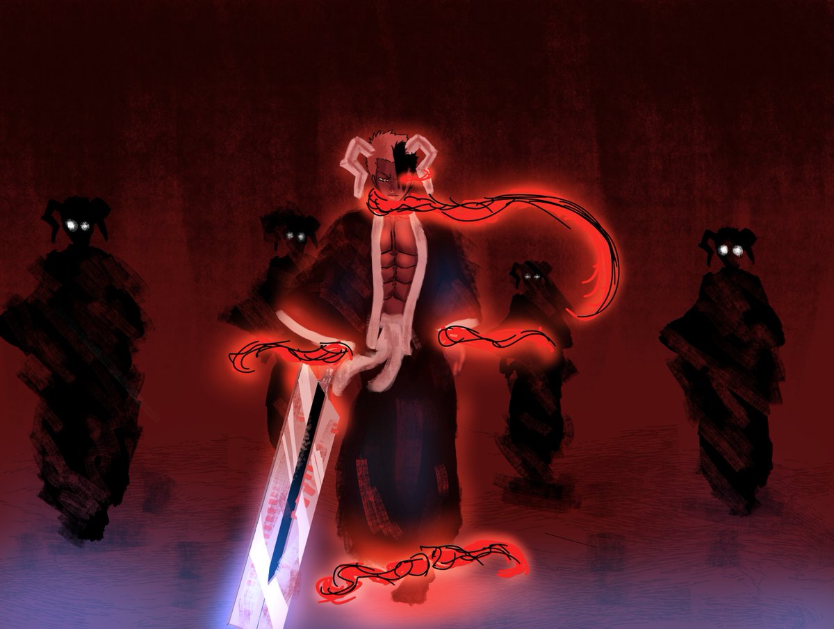 egg_digit's tweet photo. Bleach illustration 
I've wanted to draw Ichigo in his new blood chains form for a while now because I was stunned when I watched that episode so yeah..... BLOOD CHAINS ICHIGO!!!!!!!!!!!!!!!
#BLEACH #ichigo #bleachtybw #art #fanart #illustration #artmoots https://t.co/A0B9aunwsX
