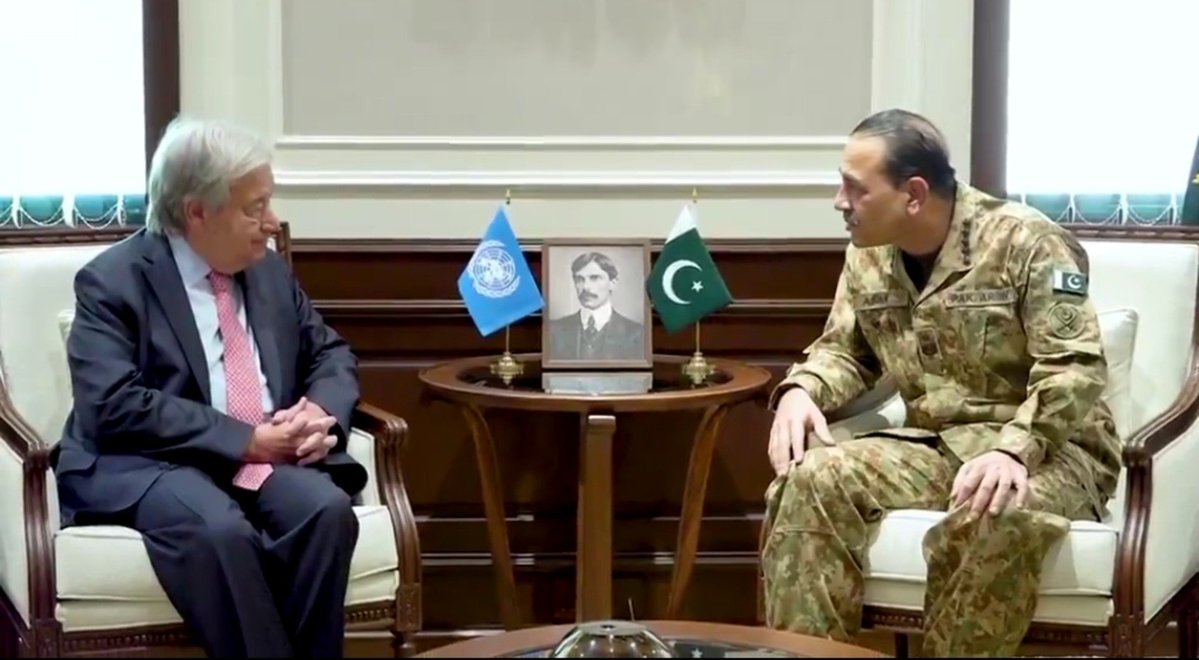 soldierspeaks's tweet photo. Shame on @antonioguterres for meeting a fascist dictator while visiting Pakistan and failing to mention the gross human rights violations committed on his orders against Pakistanis demanding democracy. No wonder the UN has become a tool in the hands of megalomaniacs like Trump. https://t.co/xtIL3fGAQz